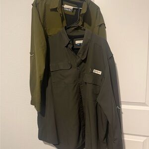 2 Mens Magellan long sleeve fishing shirts